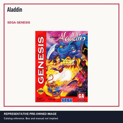 Representative pre-owned Aladdin (Sega Genesis), minimal product layout.