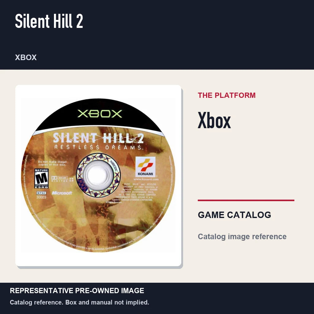 Representative pre-owned Silent Hill 2 (Xbox), platform product layout.