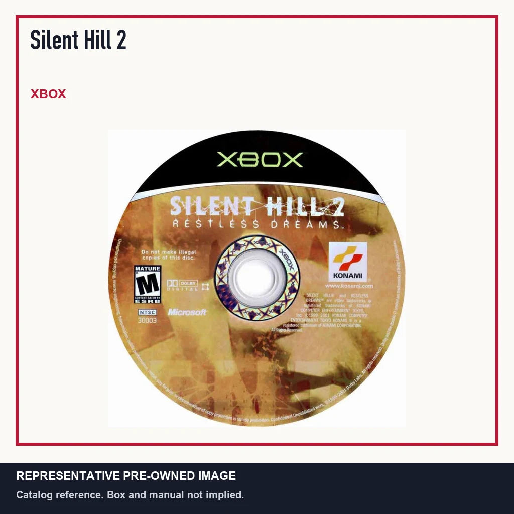 Representative pre-owned Silent Hill 2 (Xbox), minimal product layout.