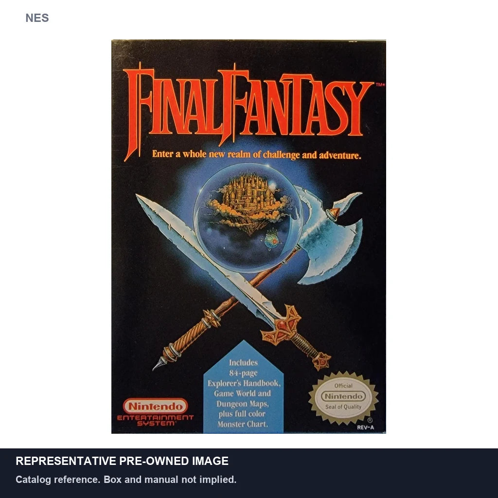 Representative pre-owned Final Fantasy (NES), white product reference.