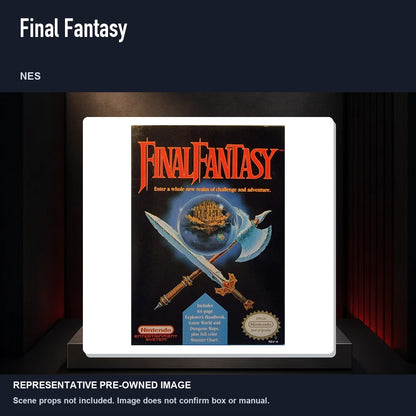 Representative pre-owned Final Fantasy (NES), product image on a display panel.