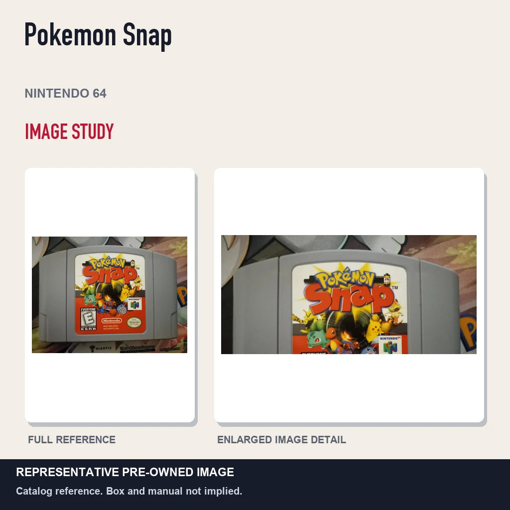 Representative pre-owned Pokemon Snap (Nintendo 64), full image and detail.