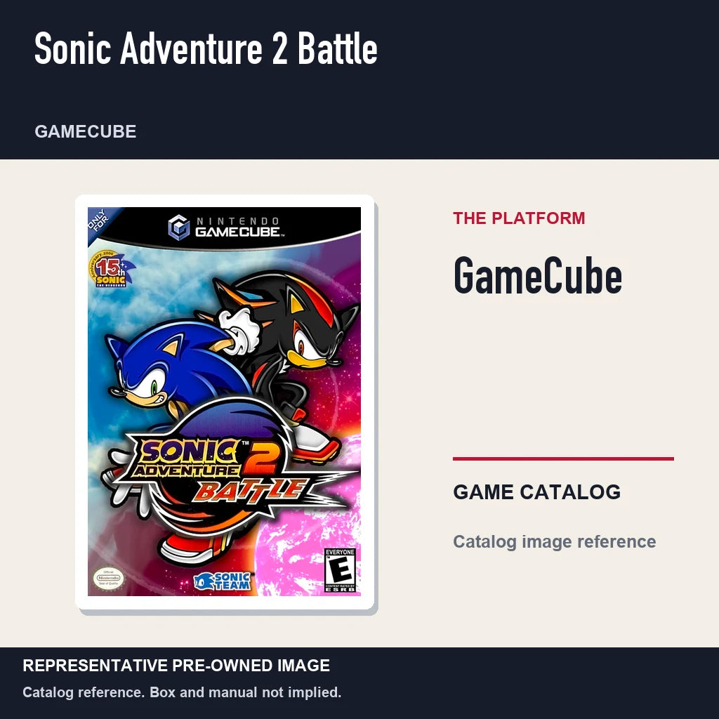Representative pre-owned Sonic Adventure 2 Battle (GameCube), platform product layout.
