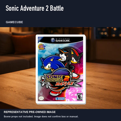 Representative pre-owned Sonic Adventure 2 Battle (GameCube), product image in a styled room scene.