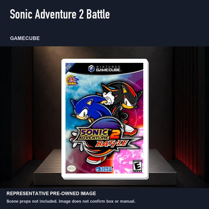 Representative pre-owned Sonic Adventure 2 Battle (GameCube), product image on a display panel.