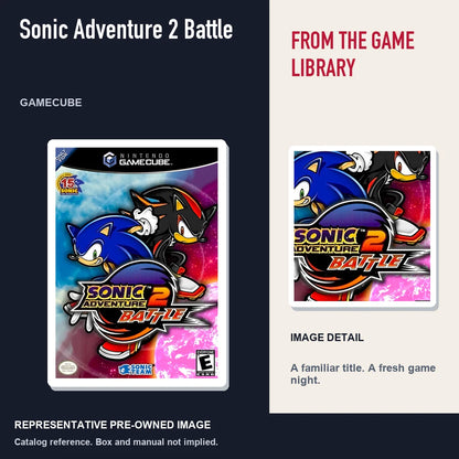 Representative pre-owned Sonic Adventure 2 Battle (GameCube), editorial image and detail.