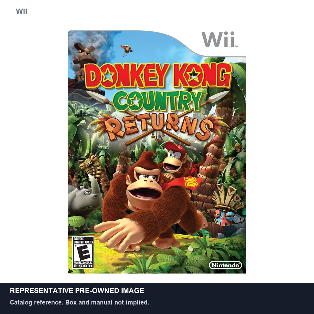Representative pre-owned Donkey Kong Country Returns (Wii), white product reference.
