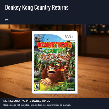 Representative pre-owned Donkey Kong Country Returns (Wii), product image in a styled room scene.