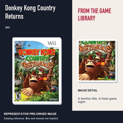 Representative pre-owned Donkey Kong Country Returns (Wii), editorial image and detail.