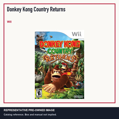 Representative pre-owned Donkey Kong Country Returns (Wii), minimal product layout.