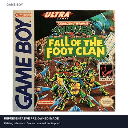 Representative pre-owned Teenage Mutant Ninja Turtles Fall of the Foot Clan (Game Boy), white product reference.