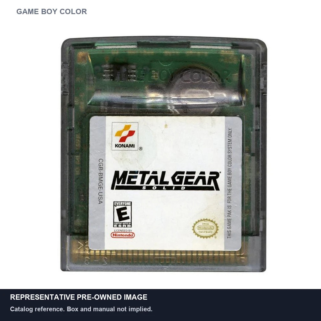 Representative pre-owned Metal Gear Solid (Game Boy Color), white product reference.