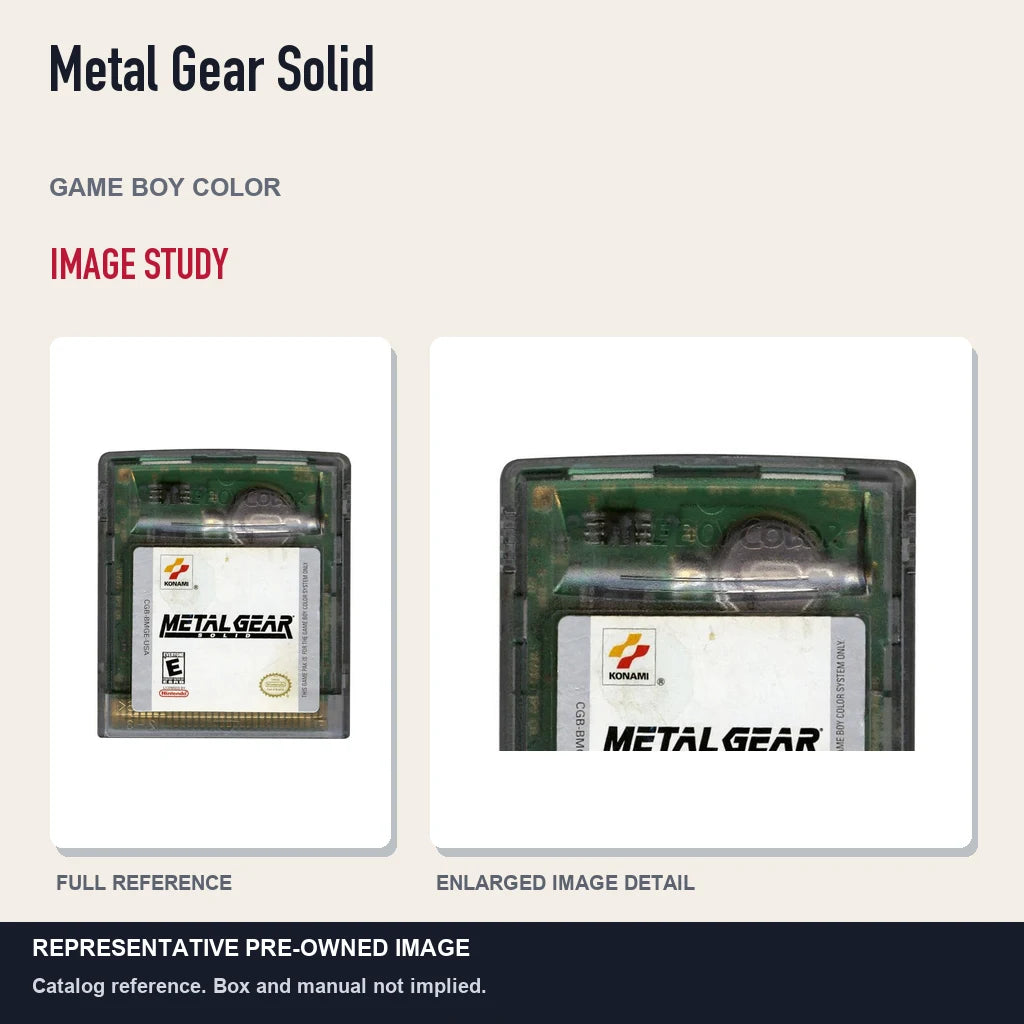 Representative pre-owned Metal Gear Solid (Game Boy Color), full image and detail.