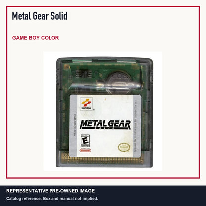Representative pre-owned Metal Gear Solid (Game Boy Color), minimal product layout.