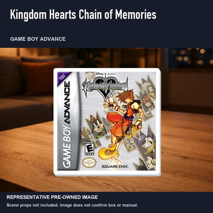 Representative pre-owned Kingdom Hearts Chain of Memories (Game Boy Advance), product image in a styled room scene.