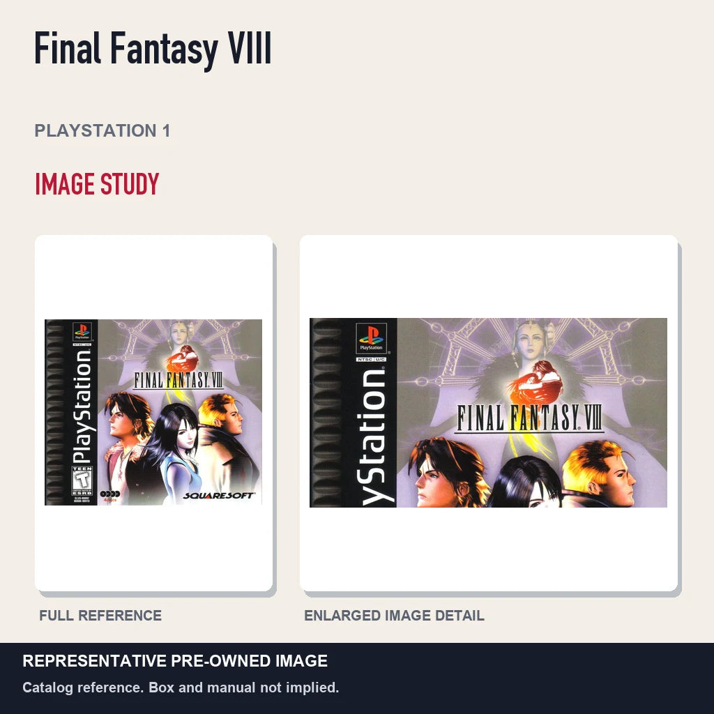 Representative pre-owned Final Fantasy VIII (PlayStation 1), full image and detail.