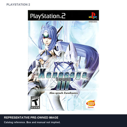 Representative pre-owned Xenosaga 3 (PlayStation 2), white product reference.
