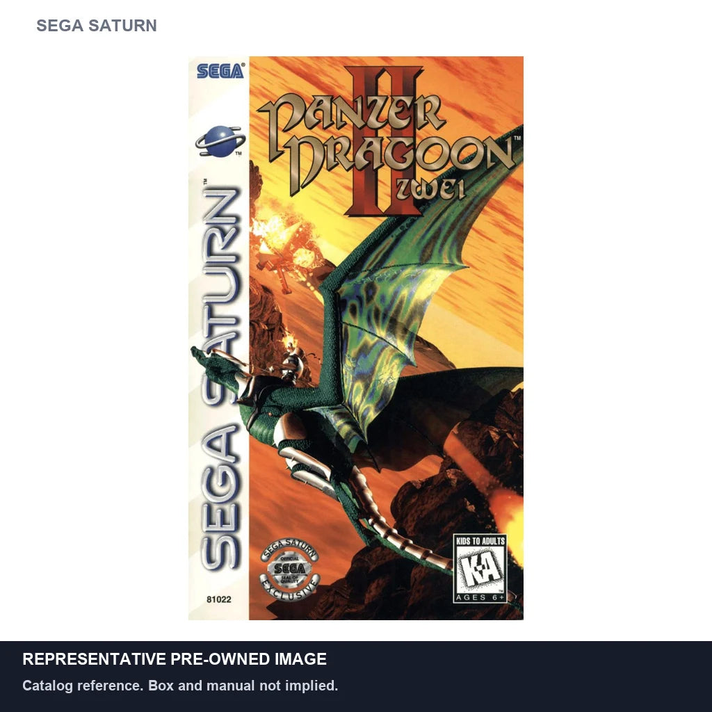 Representative pre-owned Panzer Dragoon II Zwei (Sega Saturn), white product reference.