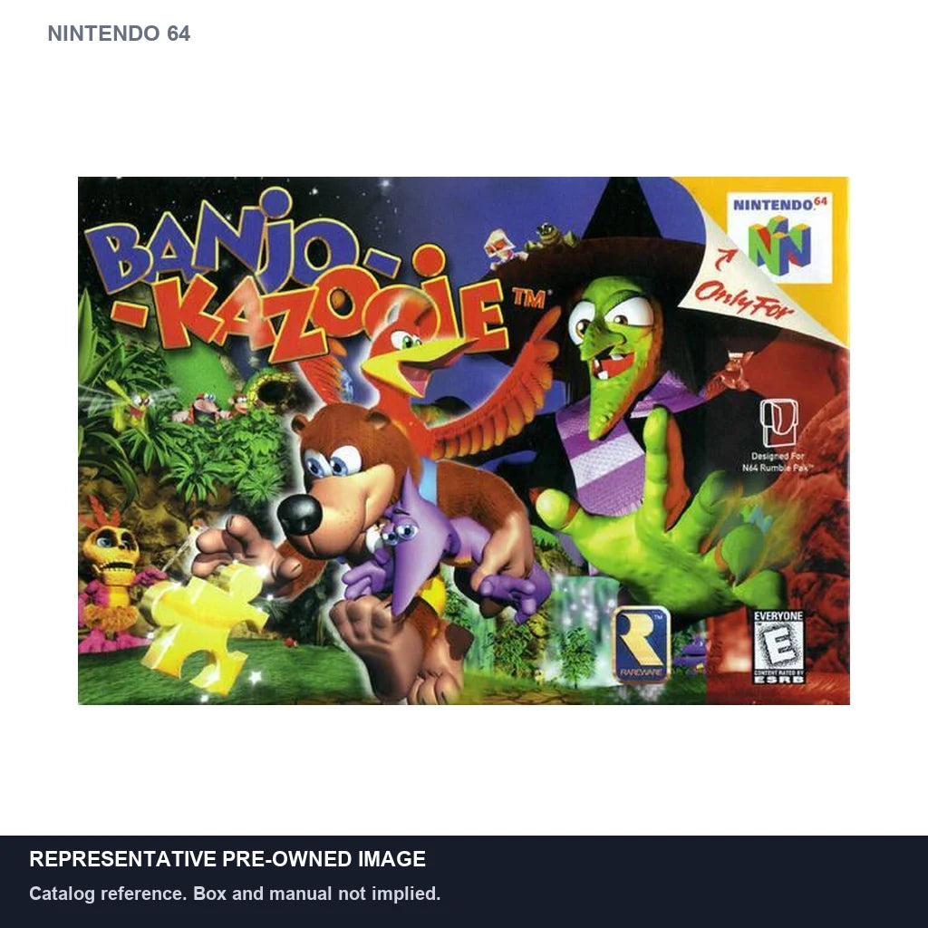 Representative pre-owned Banjo-Kazooie (Nintendo 64), white product reference.