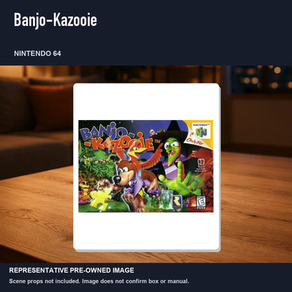 Representative pre-owned Banjo-Kazooie (Nintendo 64), product image in a styled room scene.
