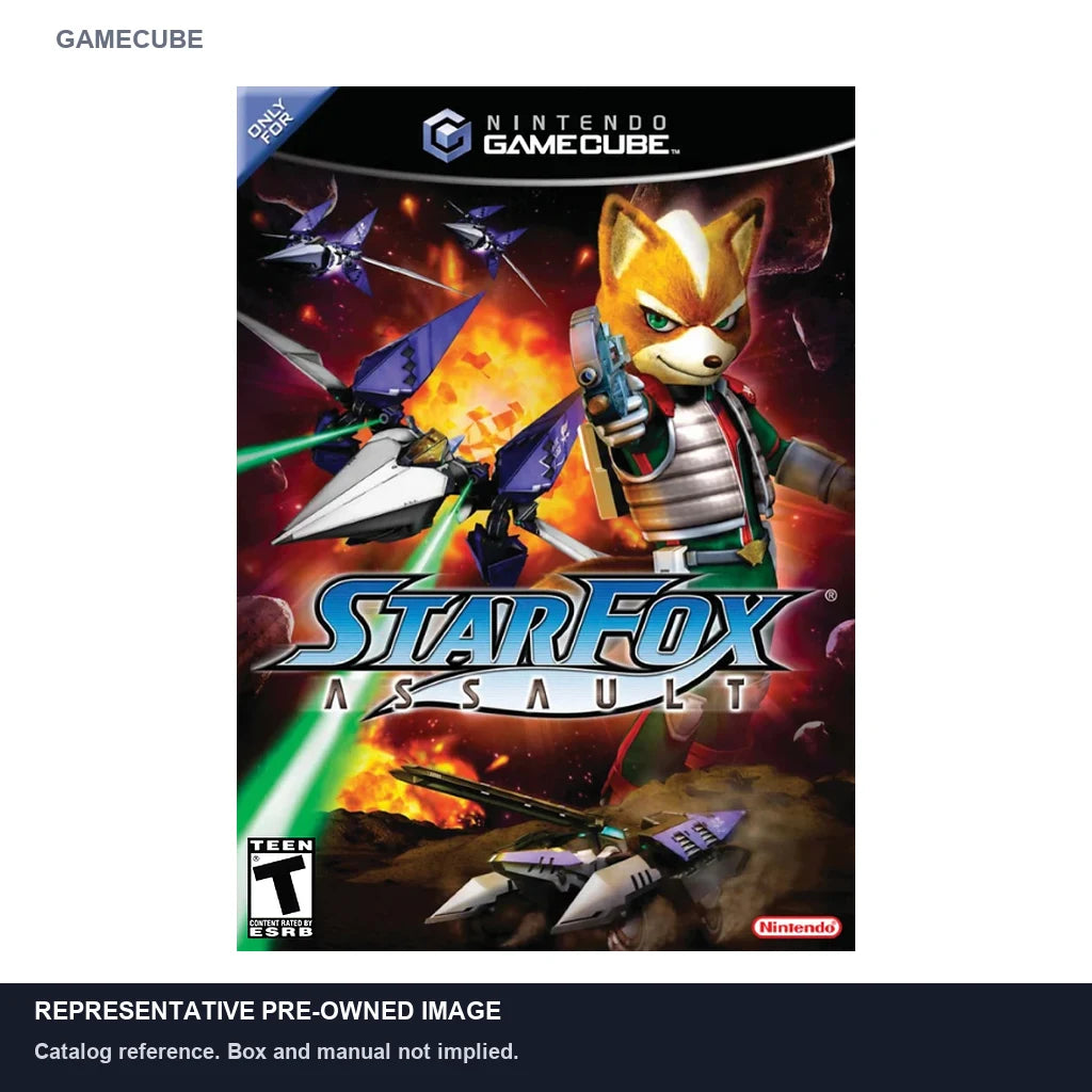 Representative pre-owned Star Fox Assault (GameCube), white product reference.