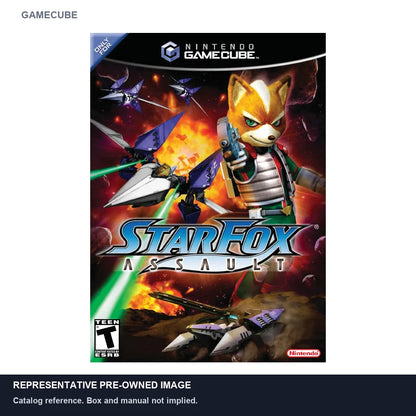 Representative pre-owned Star Fox Assault (GameCube), white product reference.