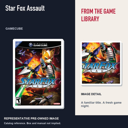 Representative pre-owned Star Fox Assault (GameCube), editorial image and detail.