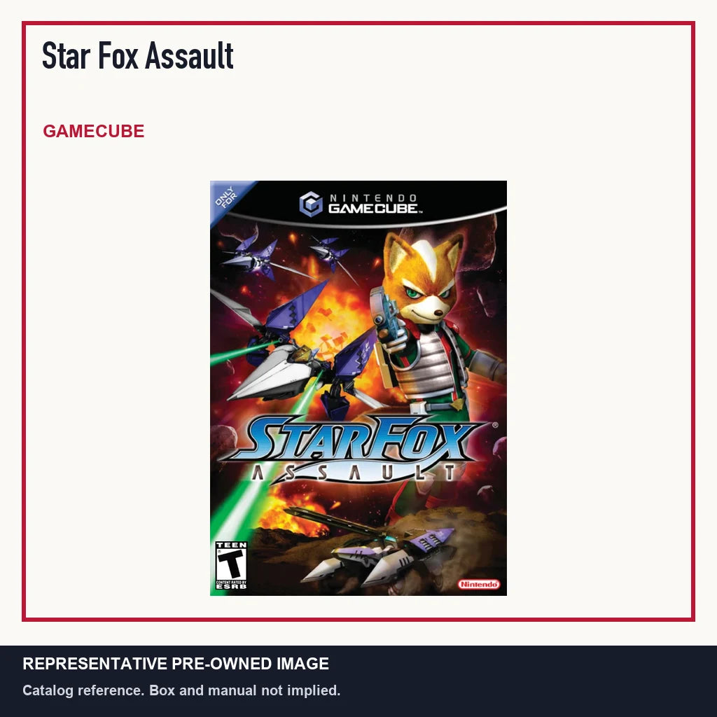 Representative pre-owned Star Fox Assault (GameCube), minimal product layout.