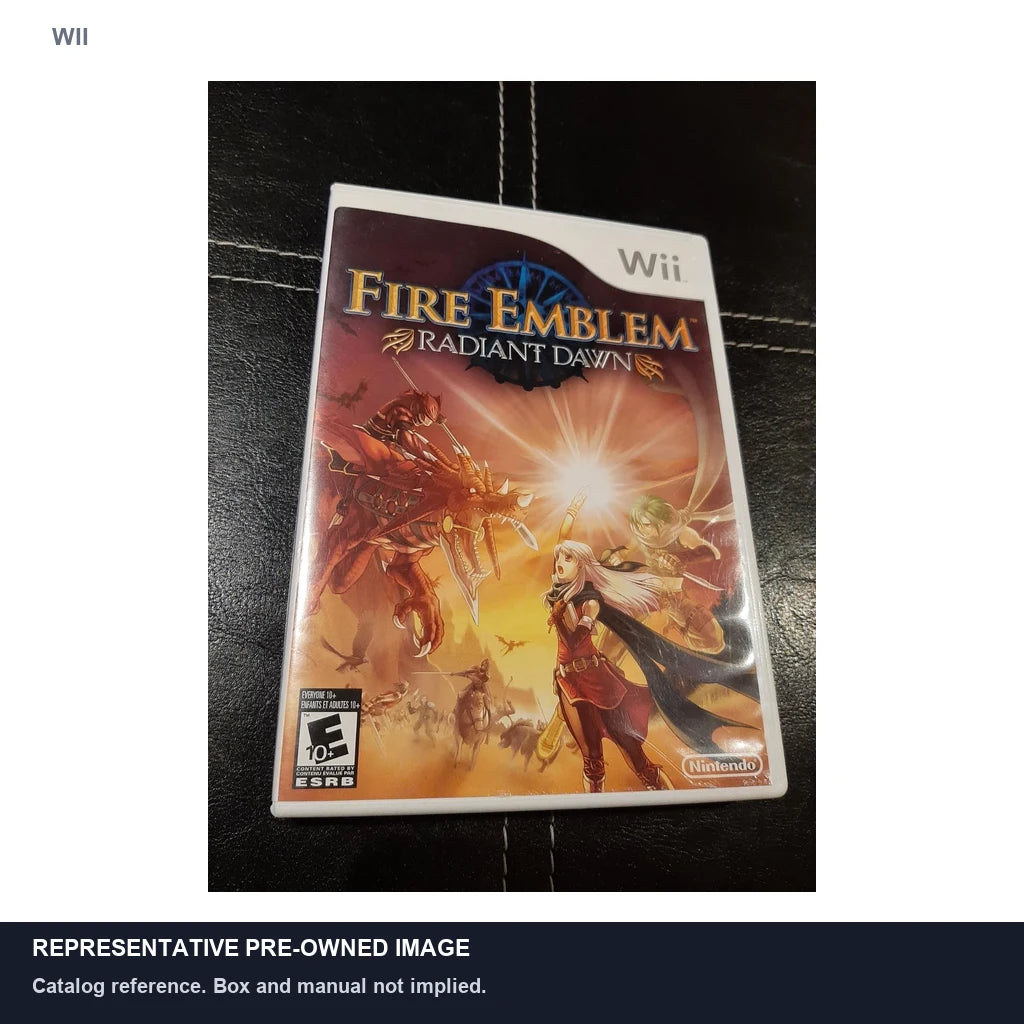 Representative pre-owned Fire Emblem Radiant Dawn (Wii), white product reference.