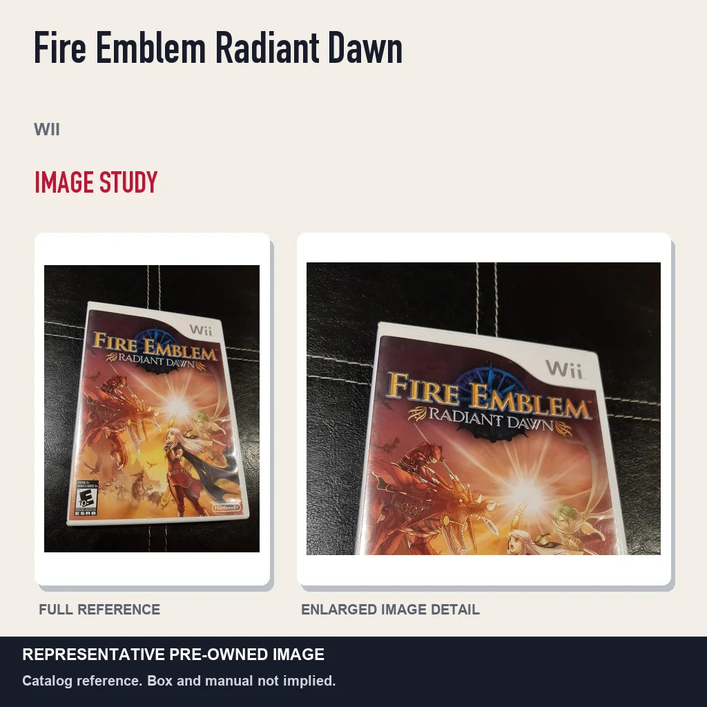 Representative pre-owned Fire Emblem Radiant Dawn (Wii), full image and detail.