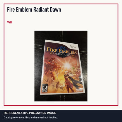 Representative pre-owned Fire Emblem Radiant Dawn (Wii), minimal product layout.