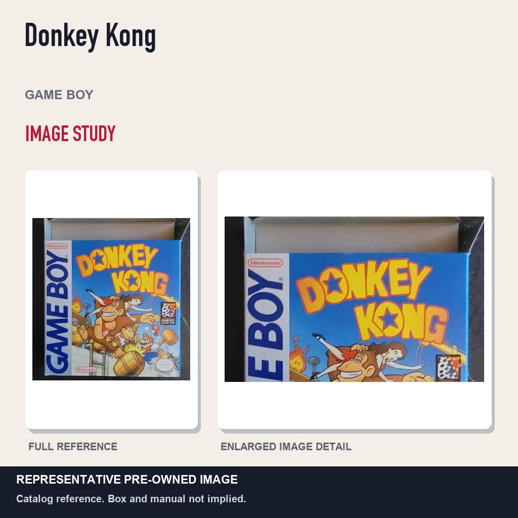 Representative pre-owned Donkey Kong (Game Boy), full image and detail.