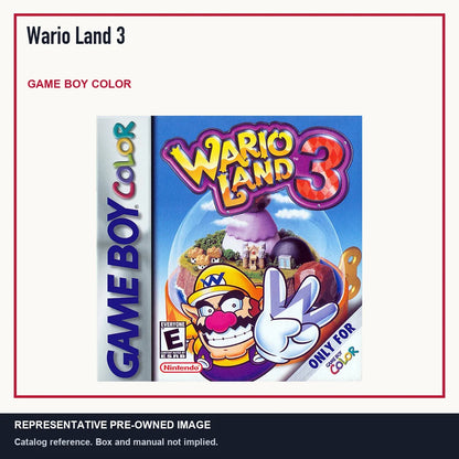 Representative pre-owned Wario Land 3 (Game Boy Color), minimal product layout.