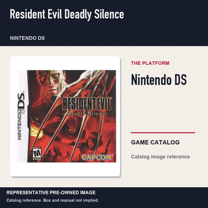Representative pre-owned Resident Evil Deadly Silence (Nintendo DS), platform product layout.