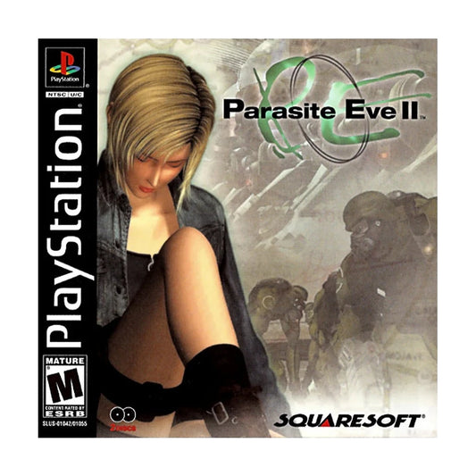 Representative pre-owned Parasite Eve 2 (PlayStation 1), white product reference.