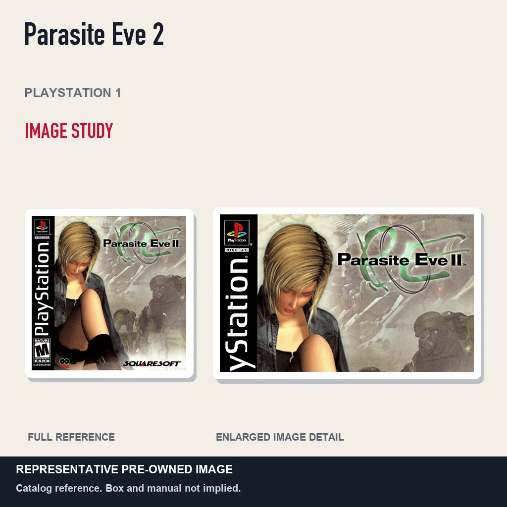 Representative pre-owned Parasite Eve 2 (PlayStation 1), full image and detail.