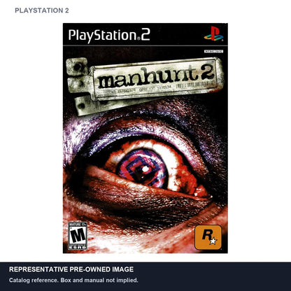 Representative pre-owned Manhunt 2 (PlayStation 2), white product reference.