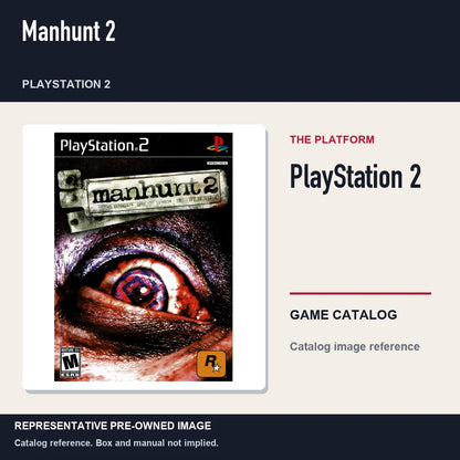 Representative pre-owned Manhunt 2 (PlayStation 2), platform product layout.