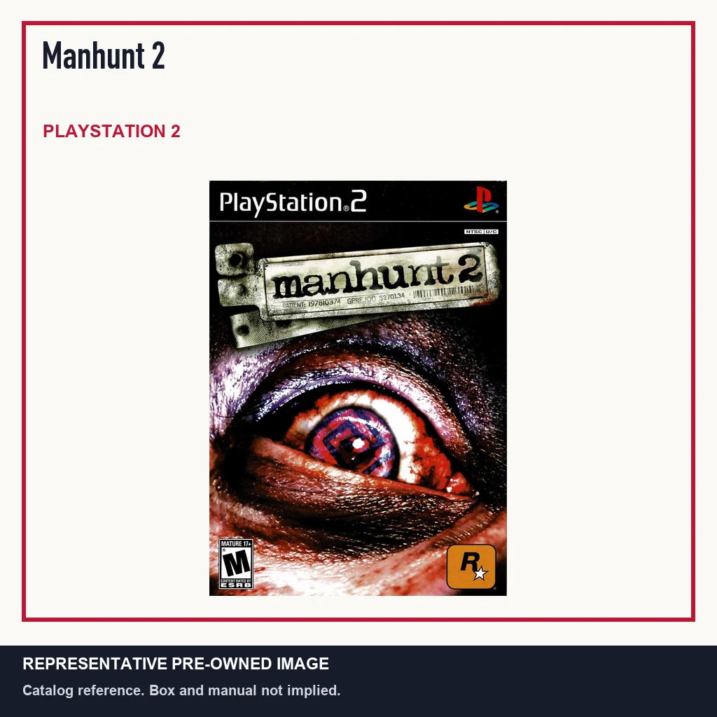 Representative pre-owned Manhunt 2 (PlayStation 2), minimal product layout.