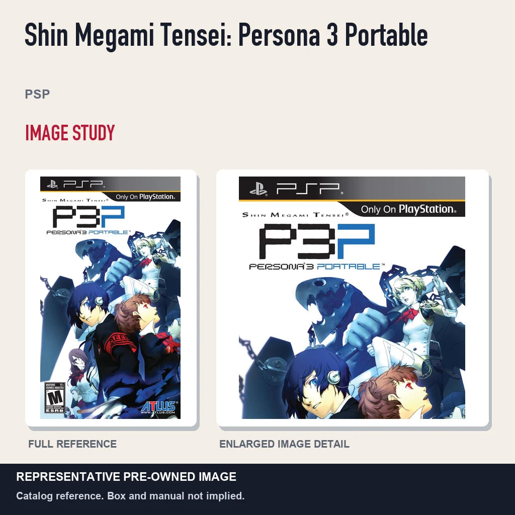 Representative pre-owned Shin Megami Tensei: Persona 3 Portable (PSP), full image and detail.