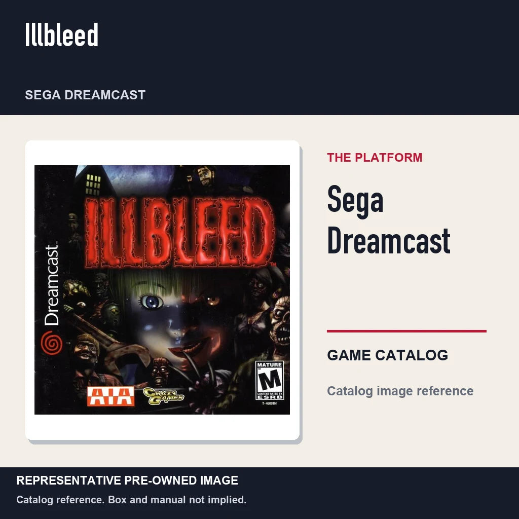 Representative pre-owned Illbleed (Sega Dreamcast), platform product layout.
