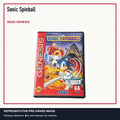Representative pre-owned Sonic Spinball (Sega Genesis), minimal product layout.