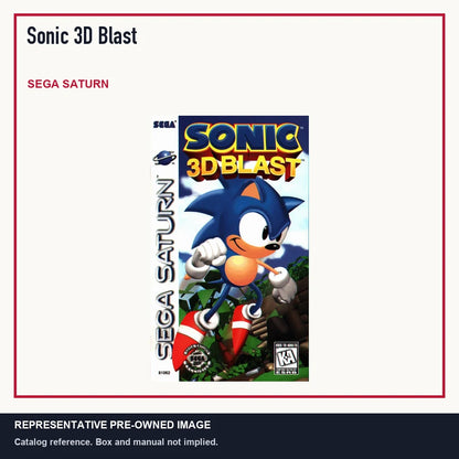 Representative pre-owned Sonic 3D Blast (Sega Saturn), minimal product layout.