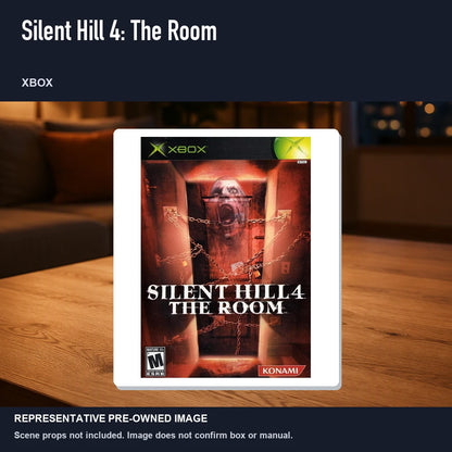 Representative pre-owned Silent Hill 4: The Room (Xbox), product image in a styled room scene.