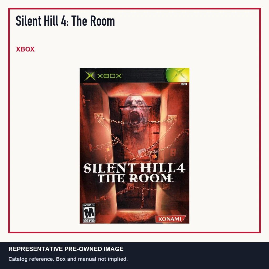 Representative pre-owned Silent Hill 4: The Room (Xbox), minimal product layout.