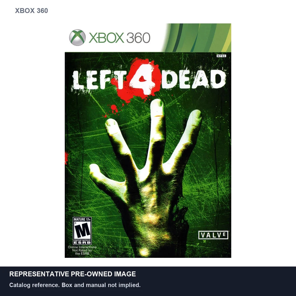 Representative pre-owned Left 4 Dead (Xbox 360), white product reference.