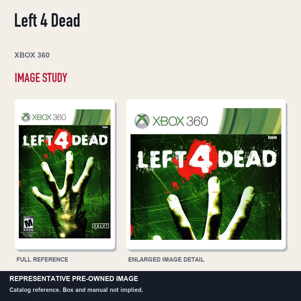 Representative pre-owned Left 4 Dead (Xbox 360), full image and detail.