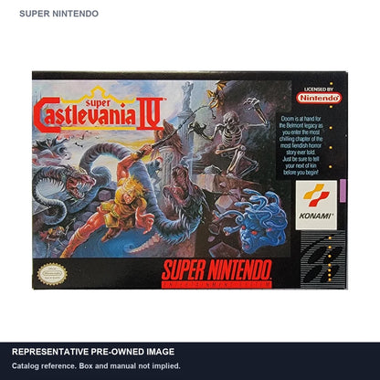 Representative pre-owned Super Castlevania IV (Super Nintendo), white product reference.