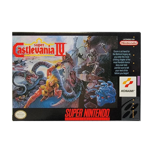 Representative pre-owned Super Castlevania IV (Super Nintendo), white product reference.