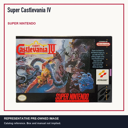 Representative pre-owned Super Castlevania IV (Super Nintendo), minimal product layout.